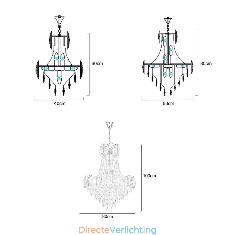 Moderne kristallen hanglamp ronde plafondverlichtingsarmatuur