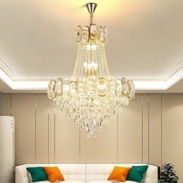 Moderne kristallen hanglamp ronde plafondverlichtingsarmatuur