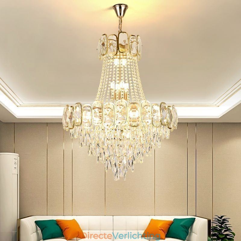 Moderne kristallen hanglamp ronde plafondverlichtingsarmatuur