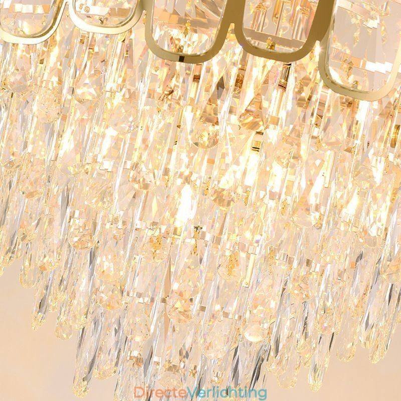 Moderne kristallen hanglamp ronde plafondverlichtingsarmatuur