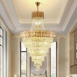 Conische kristallen hanglamp Elegante hanglamp