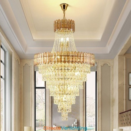 Conische kristallen hanglamp Elegante hanglamp Conische kristallen hanglamp Elegante hanglamp