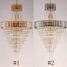 Conische kristallen hanglamp Elegante hanglamp