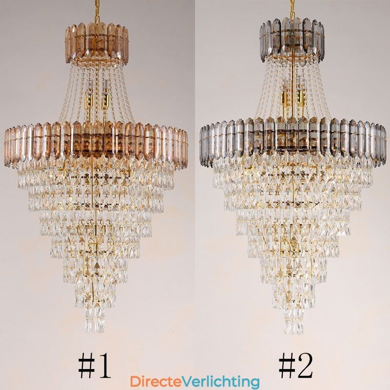 Conische kristallen hanglamp Elegante hanglamp