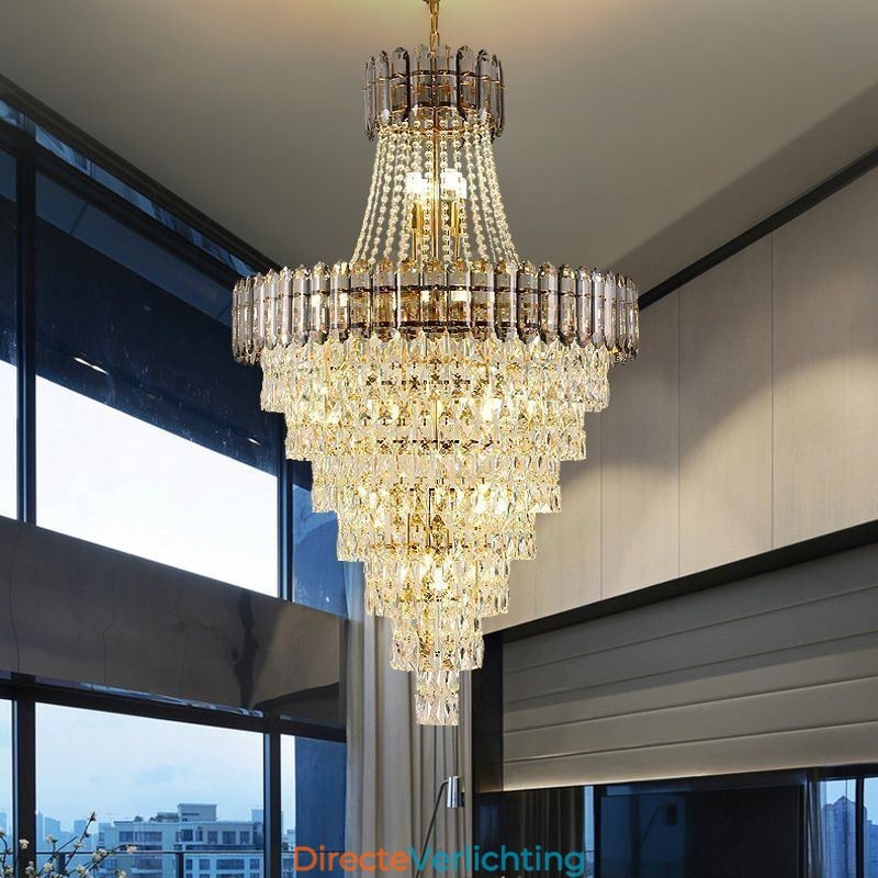 Conische kristallen hanglamp Elegante hanglamp