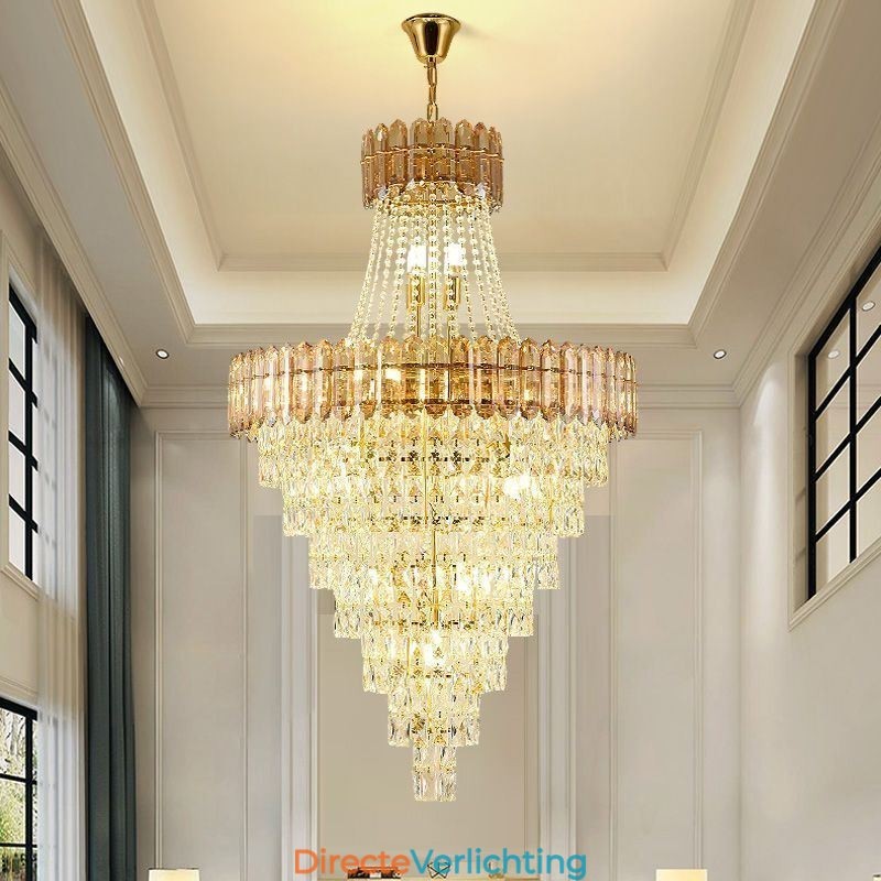 Conische kristallen hanglamp Elegante hanglamp