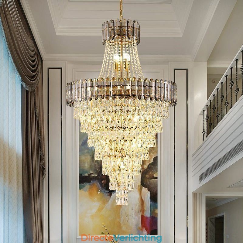 Conische kristallen hanglamp Elegante hanglamp