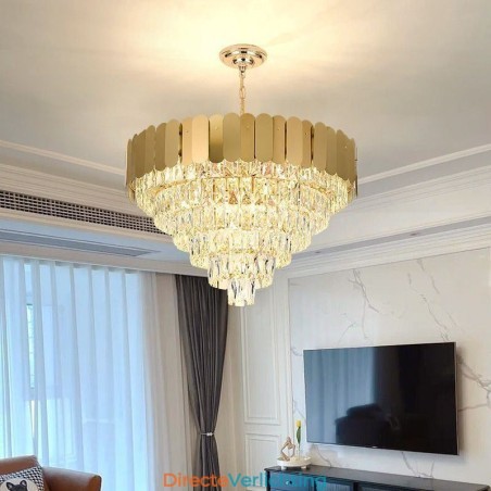 Moderne elegante kristallen hanglamp kegelvormige plafondlamp Moderne elegante kristallen hanglamp kegelvormige plafondlamp