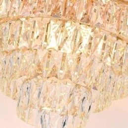 Moderne elegante kristallen hanglamp kegelvormige plafondlamp