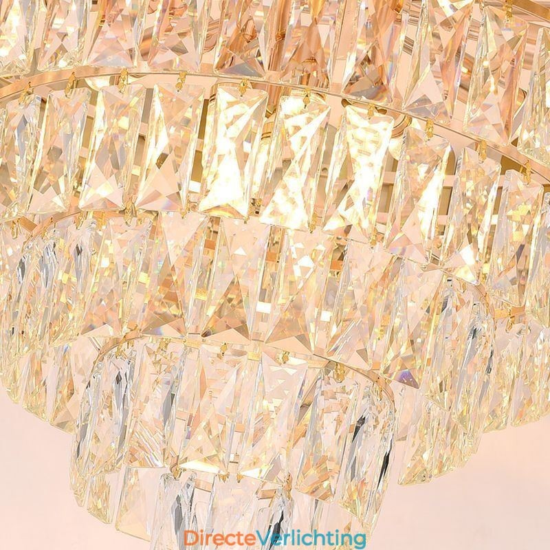 Moderne elegante kristallen hanglamp kegelvormige plafondlamp