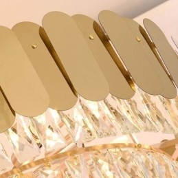 Moderne elegante kristallen hanglamp kegelvormige plafondlamp