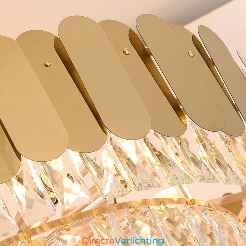 Moderne elegante kristallen hanglamp kegelvormige plafondlamp