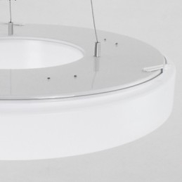 Top energiebesparende acryl kroonluchter licht projectverlichting moderne ronde hanglamp