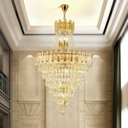 Moderne elegante kristallen hanglamp conische hanglamp