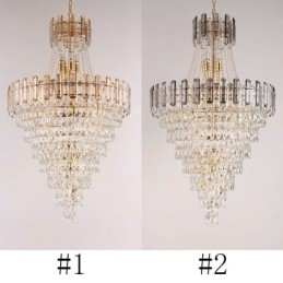 Moderne elegante kristallen hanglamp conische hanglamp