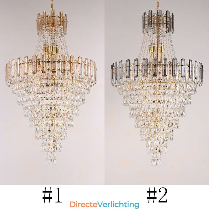 Moderne elegante kristallen hanglamp conische hanglamp