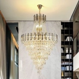 Moderne elegante kristallen hanglamp conische hanglamp