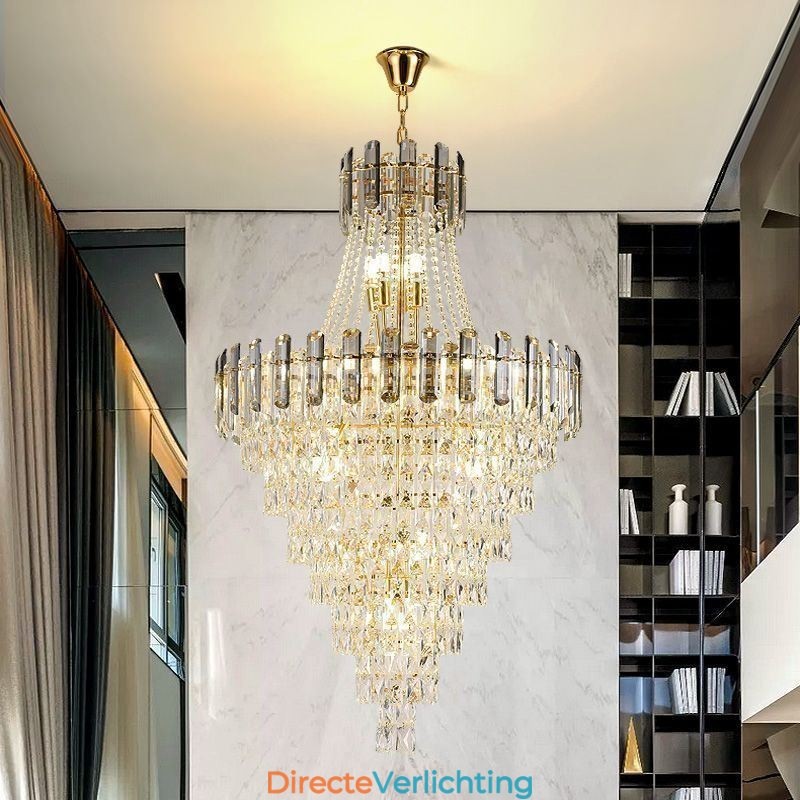 Moderne elegante kristallen hanglamp conische hanglamp