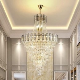 Moderne elegante kristallen hanglamp conische hanglamp