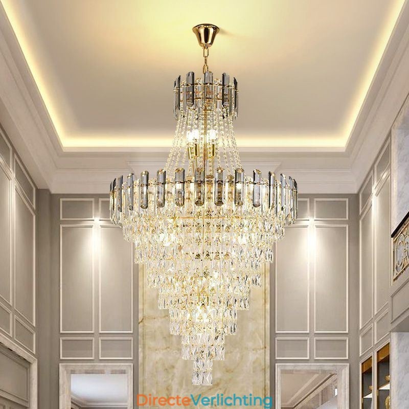 Moderne elegante kristallen hanglamp conische hanglamp