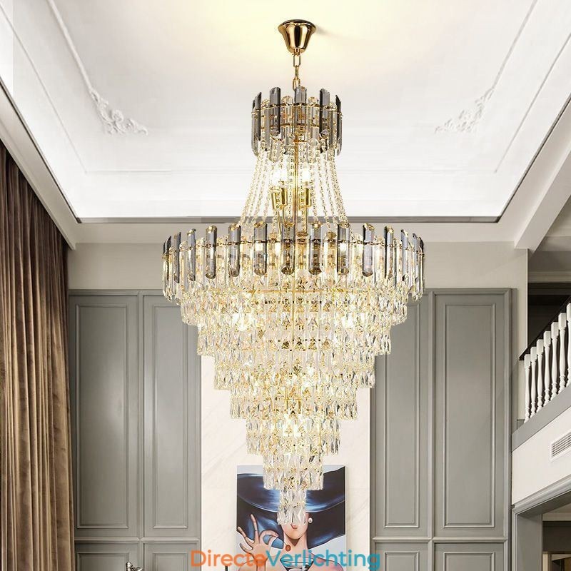 Moderne elegante kristallen hanglamp conische hanglamp
