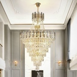 Moderne elegante kristallen hanglamp conische hanglamp