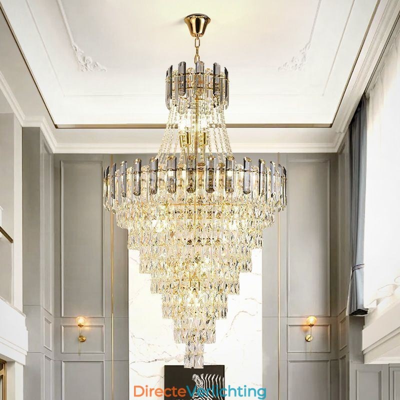 Moderne elegante kristallen hanglamp conische hanglamp