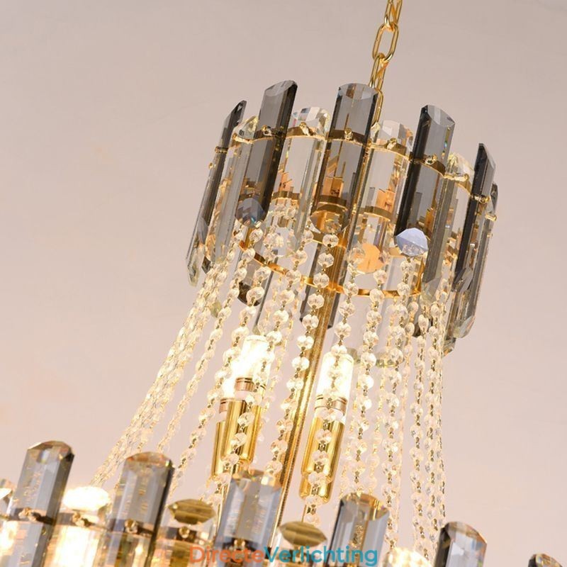 Moderne elegante kristallen hanglamp conische hanglamp