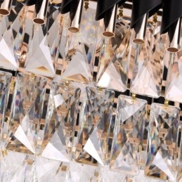 Kristallen hanglamp ovaal plafondlamp armatuur