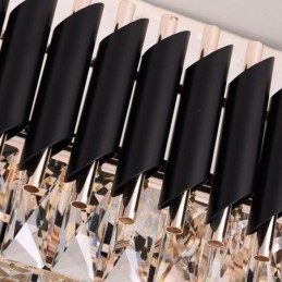 Kristallen hanglamp ovaal plafondlamp armatuur
