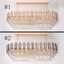 Moderne kristallen hanglamp ovale plafondlamp