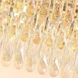 Moderne kristallen hanglamp ovale plafondlamp