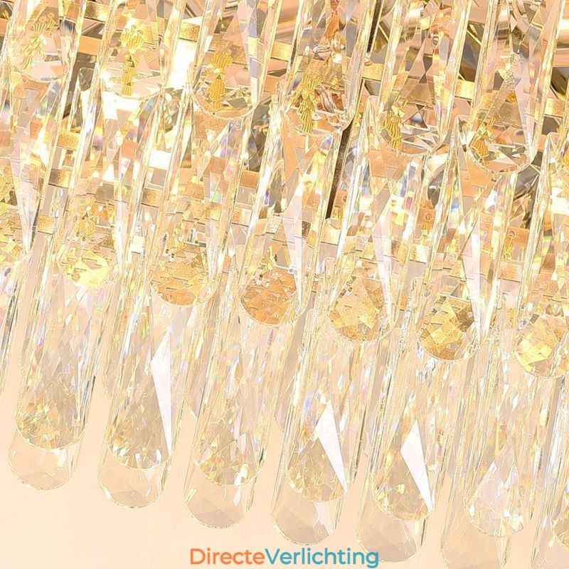Moderne kristallen hanglamp ovale plafondlamp