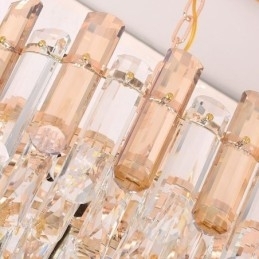 Moderne kristallen hanglamp ovale plafondlamp