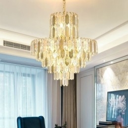 Moderne kristallen hanglamp, eigentijdse plafondlamp