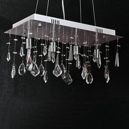 Traditionele klassieke kristallen chromen metalen kroonluchter