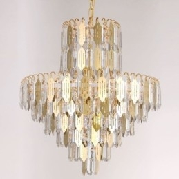 Moderne kristallen hanglamp, eigentijdse plafondlamp