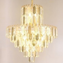 Moderne kristallen hanglamp, eigentijdse plafondlamp