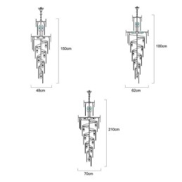 Europese hanglamp kristal hanglamp trap hal
