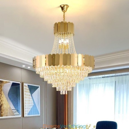 Moderne Kristal Goud K9 Hangende Plafondlamp Moderne Kristal Goud K9 Hangende Plafondlamp