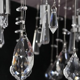 Traditionele klassieke kristallen chromen metalen kroonluchter