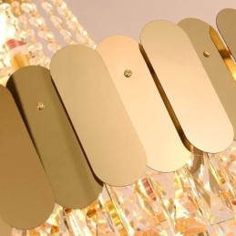 Moderne Kristal Goud K9 Hangende Plafondlamp