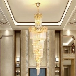 Europese Kristallen Hoge Plafond Hanglamp Trap