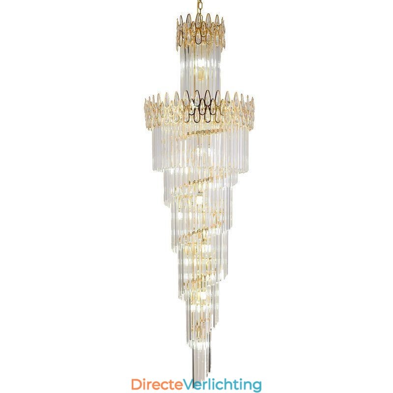 Europese Kristallen Hoge Plafond Hanglamp Trap