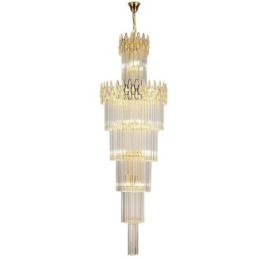 Moderne spectaculaire hoge plafond hanglamp trap