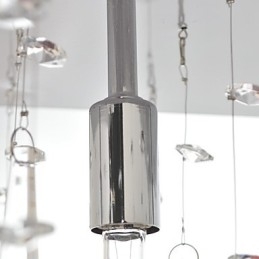 Traditionele klassieke kristallen chromen metalen kroonluchter