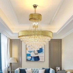 Moderne kristallen hanglamp ronde plafondlamp hanglampen