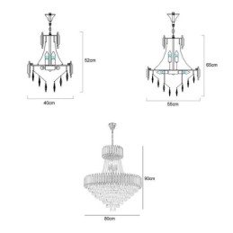 Moderne kristallen hanglamp ronde plafondlamp hanglampen