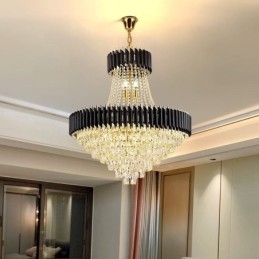 Moderne kristallen hanglamp ronde plafondlamp hanglampen