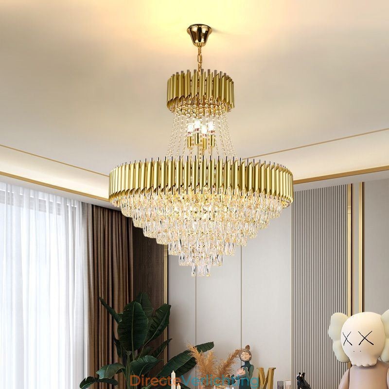 Moderne kristallen hanglamp ronde plafondlamp hanglampen